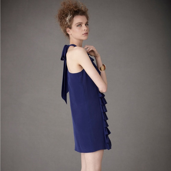 BHLDN Ruffled Racerback Dress - Blue - Picture 5 of 9